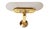 Jill Wall Sconce in Polished Brass and Opaline Glass from Arteluce, Italy, 1970s For Sale - Image 4 of 17