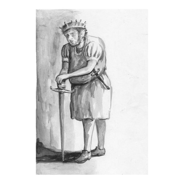 Now Is the Winter of Discontent Shakespeare Watercolor For Sale