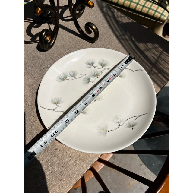 Pair of Ceramic Mikasa Pine Plates For Sale - Image 4 of 5