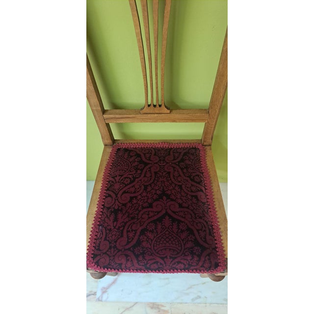Vintage Art Nouveau Chair in Wood, 1920s For Sale - Image 6 of 11