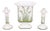 Ceramics Candlesticks and Jardiniere by Bassano, Italy, 1970s, Set of 3 For Sale