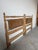 Vintage Coastal Organic Pickled Ash & Woven Rush Twin Headboards – Pair For Sale - Image 11 of 12