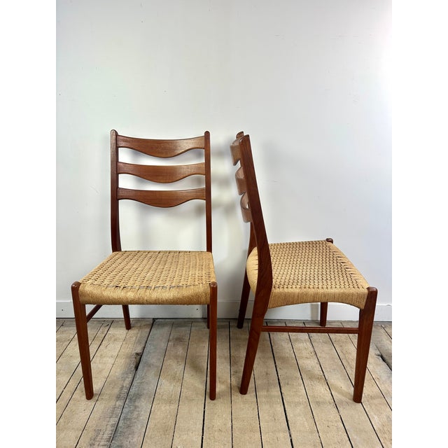 Wood Vintage Danish Dining Chairs by Arne Wahl Iversen, 1960s, Set of 8 For Sale - Image 7 of 13