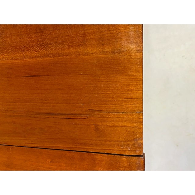 Brown Mid-Century Custom Made Cherry Dining Table For Sale - Image 8 of 13