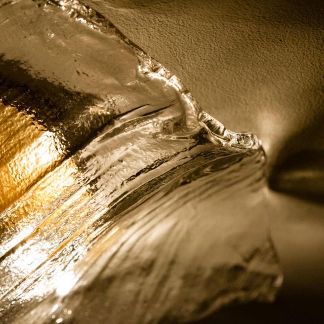 Amber and Clear Flush Mount attributed to J. T. Kalmar for Kalmar, Austria, 1960s For Sale - Image 12 of 18