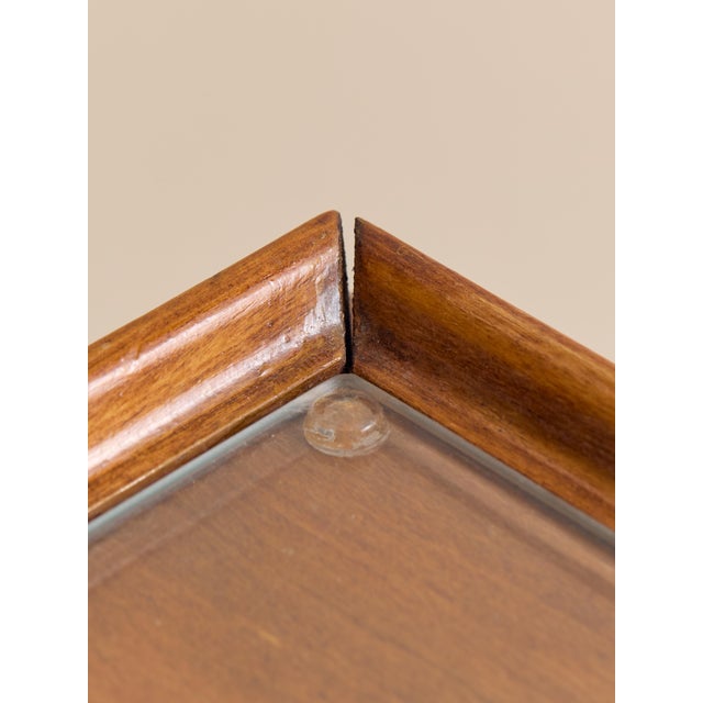 Brown The Vintage Art Deco Square Accent Table For Sale - Image 8 of 12