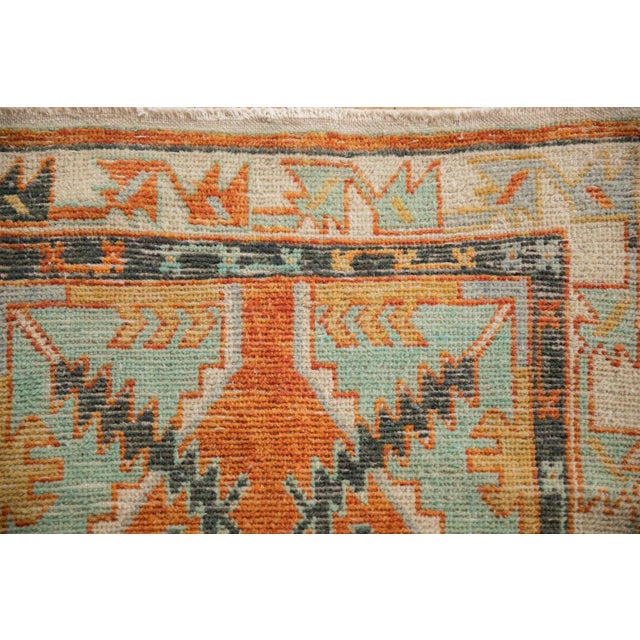 Old New House Vintage Distressed Oushak Rug Runner - 2'7" x 6' For Sale - Image 4 of 10