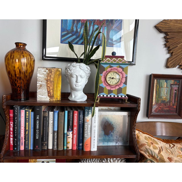 Textile Vintage Juliet Holland Abstract Painting “Sounds of Summer” on Canvas For Sale - Image 7 of 7