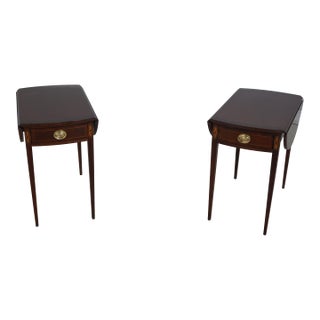 Pair Councill Craftsmen Federal Mahogany Pembroke Tables For Sale