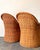 Vintage Woven Rattan Lounge Chairs - A Pair For Sale - Image 9 of 12