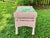 1970s 1970s Hollywood Regency Pink Wicker Vanity Stool & Matching Pillow Set – Tailored Lilly Pulitzer "On Parade" Cushion For Sale - Image 5 of 12