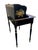 Early 20th Century Ethan Allen Hitchcock Style Stenciled & Ebonized Ladies Writing Desk and Woven Rush Seat For Sale In South Bend - Image 6 of 11