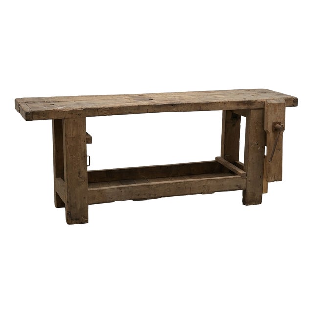 Carpenters Workbench in Oak, 1880 For Sale