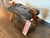 Vintage South Asian Brass-Inlaid Wood Camel Saddle Stool For Sale - Image 4 of 5