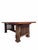 Brown Late 20th Century Custom Arts and Crafts Mission Style Oak Dining Table With Six High-Back Chairs For Sale - Image 8 of 12