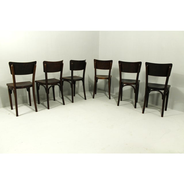 Pub Chairs from Thonet, 1930s, Set of 6 For Sale - Image 6 of 18