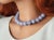 Early 21st Century Chalcedony Blue Lace Agate Necklace For Sale - Image 5 of 8