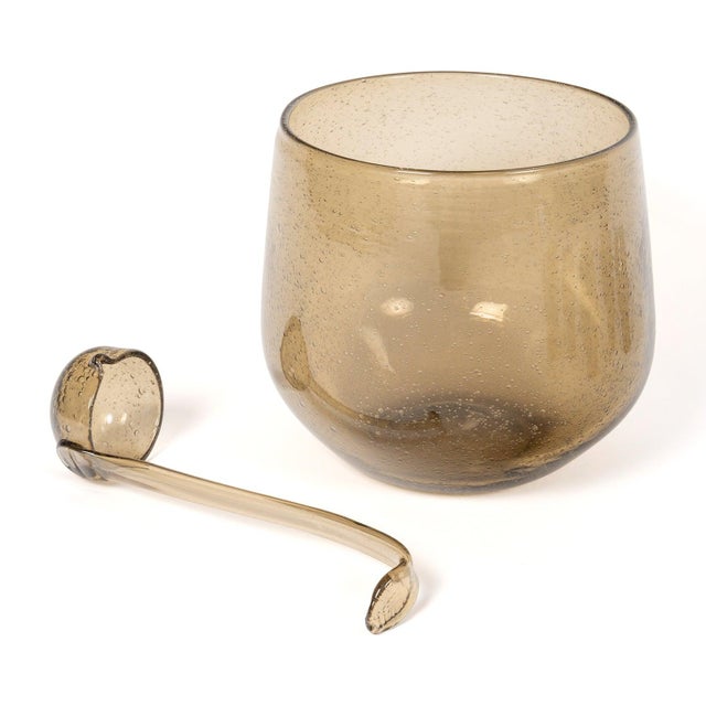 Bubbled Glass Orangeade Service from Biot, 1970s, Set of 10 For Sale - Image 6 of 9