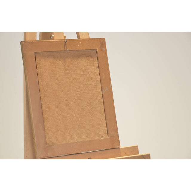 1950s Oil Painting, Portrait of a Young Woman, Signed F. Christophe, Circa 1955 For Sale - Image 5 of 9