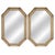 Mid-Century French Provincial Style Painted Gray & Gilt Carved Mirrors - Pair For Sale - Image 9 of 9