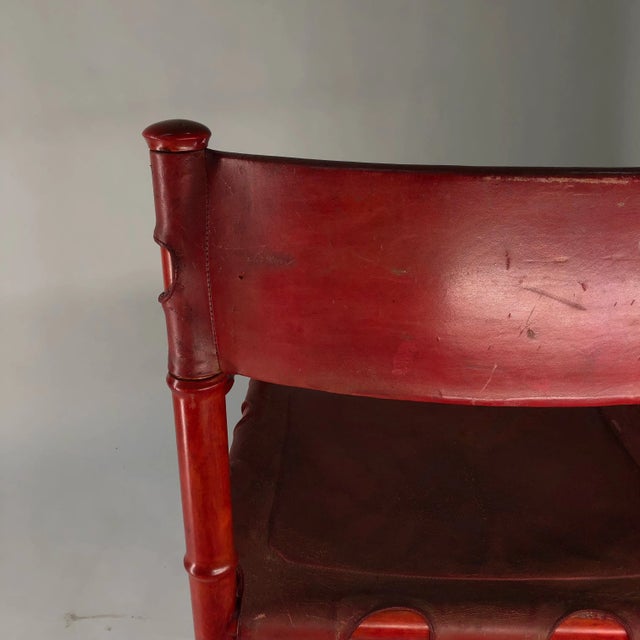 Mid 20th Century Billy Haines Style Faux Bamboo Chairs - a Pair For Sale - Image 5 of 12