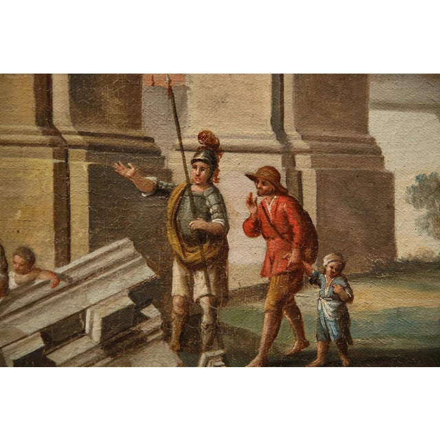 Mediterranean Mid 20th Century Greek or Roman Scene - Giovanni Paolo Panini For Sale - Image 3 of 9