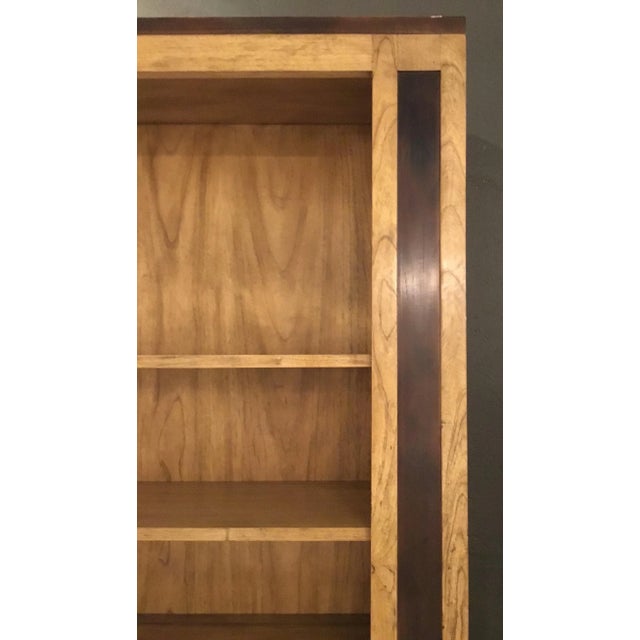 Transitional Wood Collectors Bookcase For Sale In Atlanta - Image 6 of 9