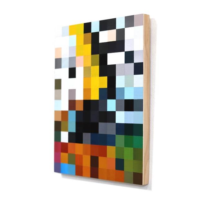 Abstract 154 Squares v.2 - Modern Color Drenched Abstract Geometric Acrylic Painting by Brandon Neher For Sale - Image 3 of 9