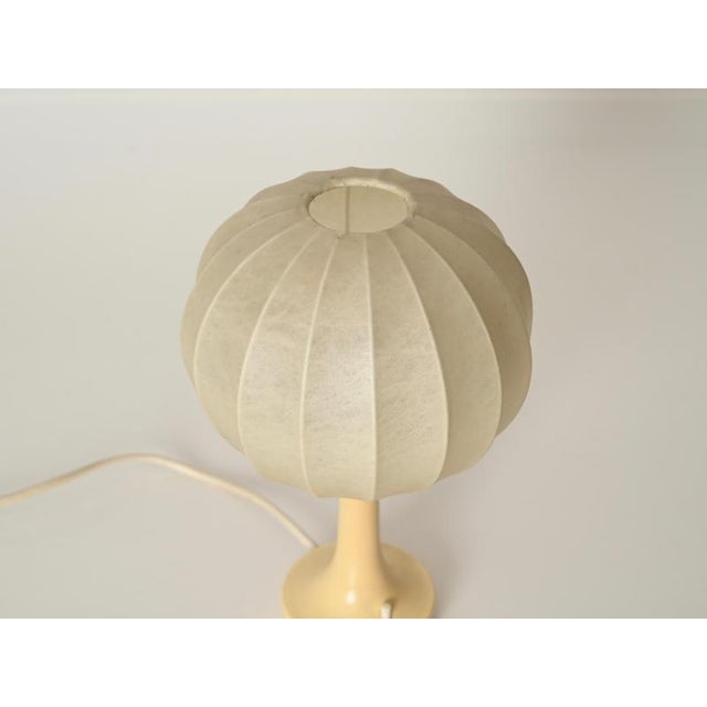Mid-Century Modern Cocoon Cream Base Table Lamp by Castiglioni for Flos, 1960s For Sale - Image 10 of 18