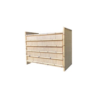 Bamboo and Rattan Dresser, 1960s For Sale