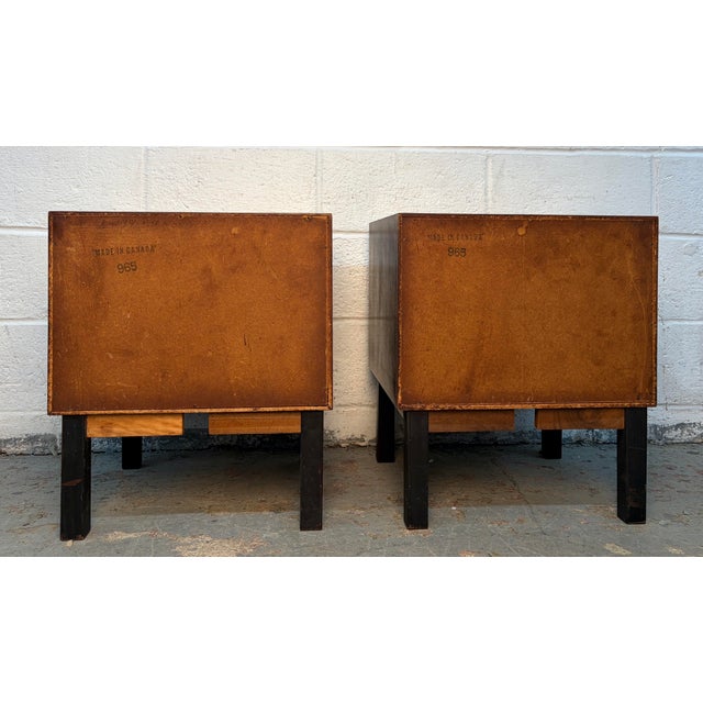 Mid 20th Century Modern Rosewood Nightstands by Punch Design Inc., A Pair For Sale - Image 13 of 14
