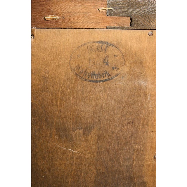 Sideboard with Carved Panels and Turned Legs, 1920s For Sale - Image 9 of 10