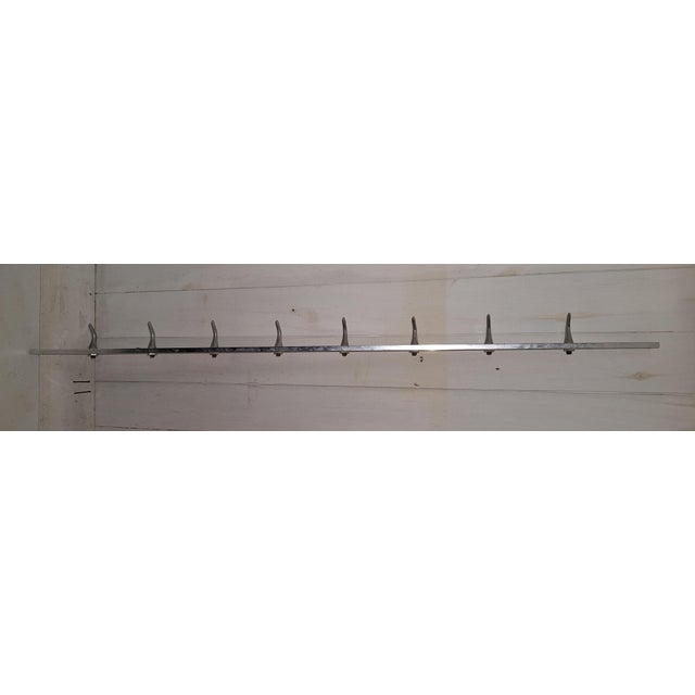 1970s Vintage Industrial Coat Rack in Aluminum, 1970s For Sale - Image 5 of 7