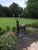Metal Cast Iron Stag Garden and Gate Pier Sculptures in Bronze, Set of 2 For Sale - Image 7 of 8