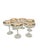 Transparent Tiffin-Franciscan Valencia Coupe Goblets – Set of 6 – Double 24k Gold Rim – Discontinued by 1980 For Sale - Image 8 of 11