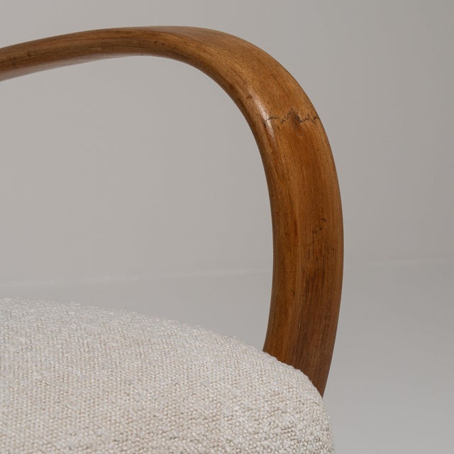 Cream 19th Century France Cream Wood Armchair For Sale - Image 8 of 10
