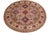 Rustic Kazak Light Blue/Beige Wool Round Rug- 8'0''x8'0'' For Sale - Image 9 of 9