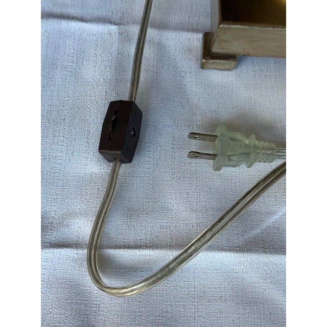 2010s Palm Beach Regency Silver Leaf Floriane Table Lamps by Turtle and Crane - A Pair For Sale - Image 11 of 11