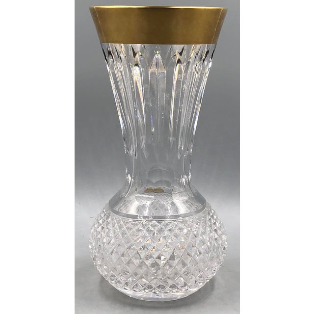 Ornamental Vase in High-Lead Crystal with Gilt Etching from Glashütte Klokotschnik, Germany, 1960s For Sale - Image 9 of 14