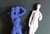 Ceramic Mid 20th Century Arthur Percy Blue Figurine Woman Statue For Sale - Image 7 of 9