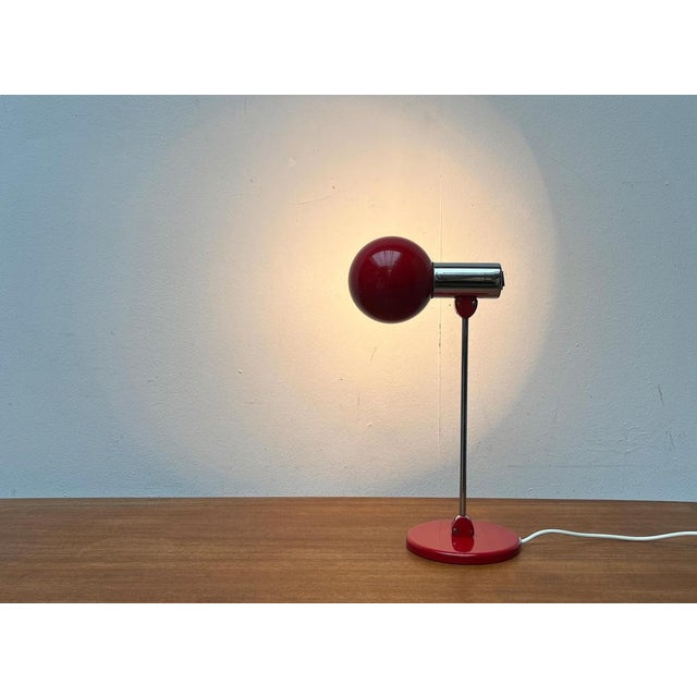 Mid-Century German Minimalist Space Age Model 6654 Table Lamp from Kaiser Leuchten, 1960s For Sale - Image 14 of 18