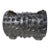 Mid 20th Century Black Brutalist Faux Bois Concrete Log Planter With Sculptural Bark Texture For Sale