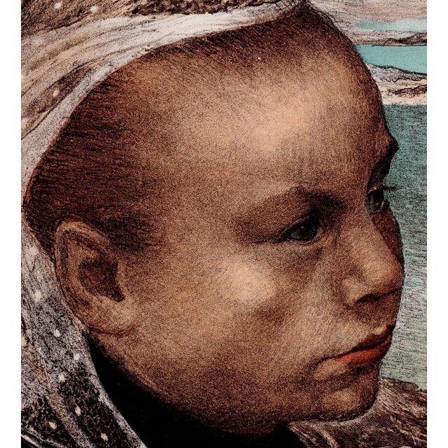 Émile Auguste Wéry, Bretagne, 1897, Lithograph on Paper For Sale - Image 3 of 9