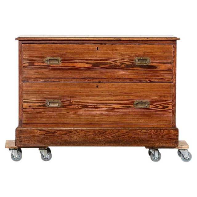 19th Century English Pine Campaign Drawers, 1890 For Sale - Image 16 of 16