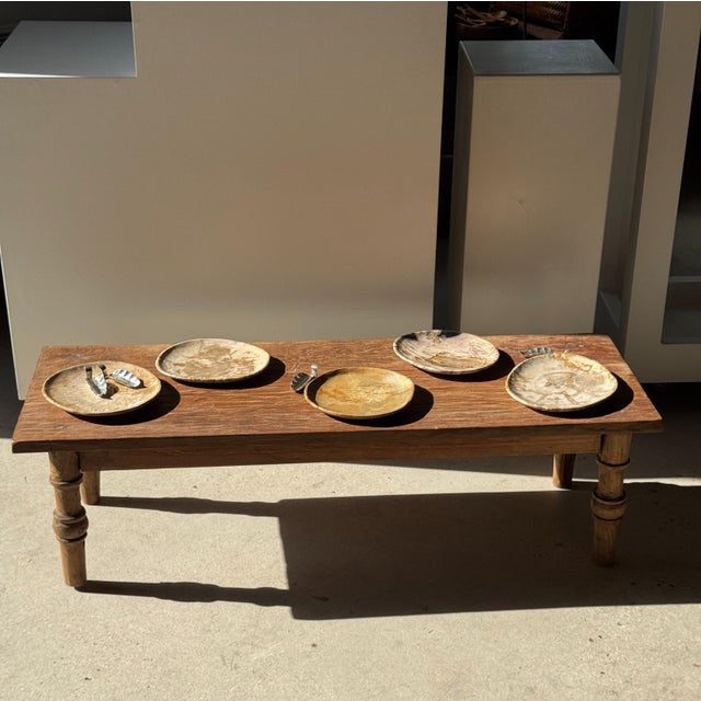 Small Trinket Tray in Speckled Beige Petrified Wood For Sale - Image 4 of 18