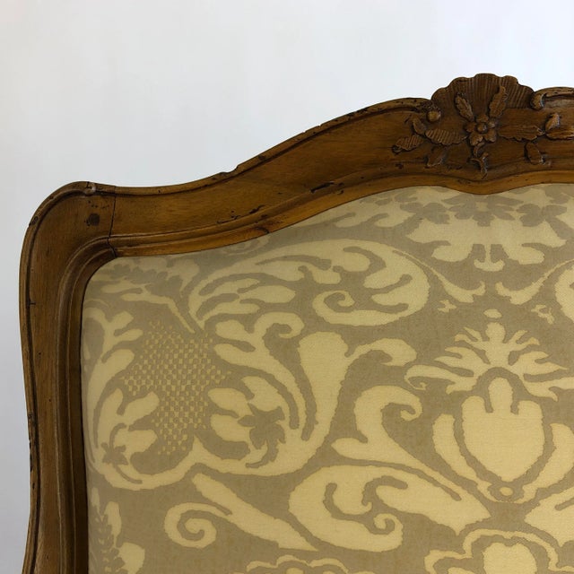 18th Century Italian Louis XV Walnut Armchairs - a Pair For Sale - Image 9 of 13