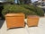 Vintage Bamboo / Grasscloth “Rising Sun” Dresser & Nightstand, a Set of 2 For Sale - Image 13 of 15
