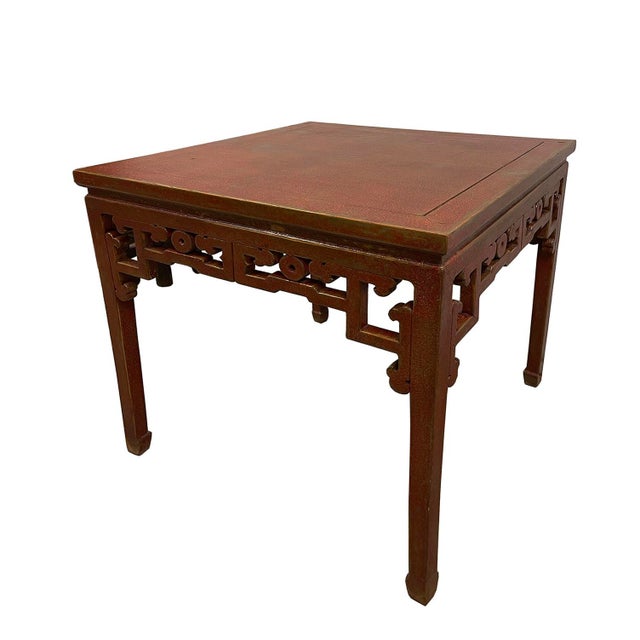 Up for your consideration is a gorgeous Chinese square dining table, also know as "Ba Xian" - 8 immortals table in folks...