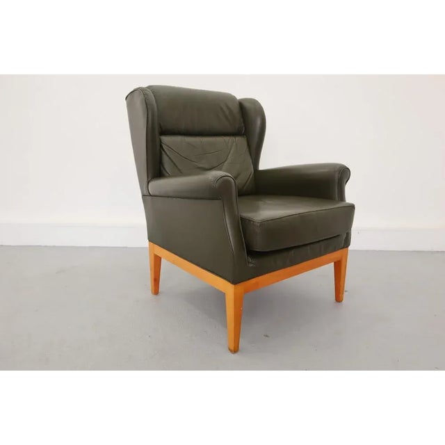 Animal Skin Vintage Leather Armchair, 1960s For Sale - Image 7 of 15