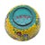 Chinese Cloisonné Enamel Bowl With Yellow Floral Exterior and Blue Interior For Sale - Image 12 of 13